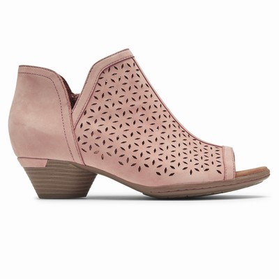 Rockport Cobb Hill Laurel Open-Toeie Stiefel Damen Rosa WFB-537190